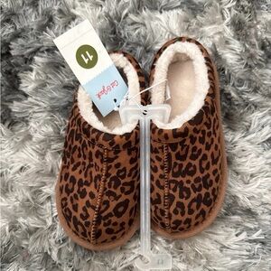 Leopard Print Cat&Jack Slippers